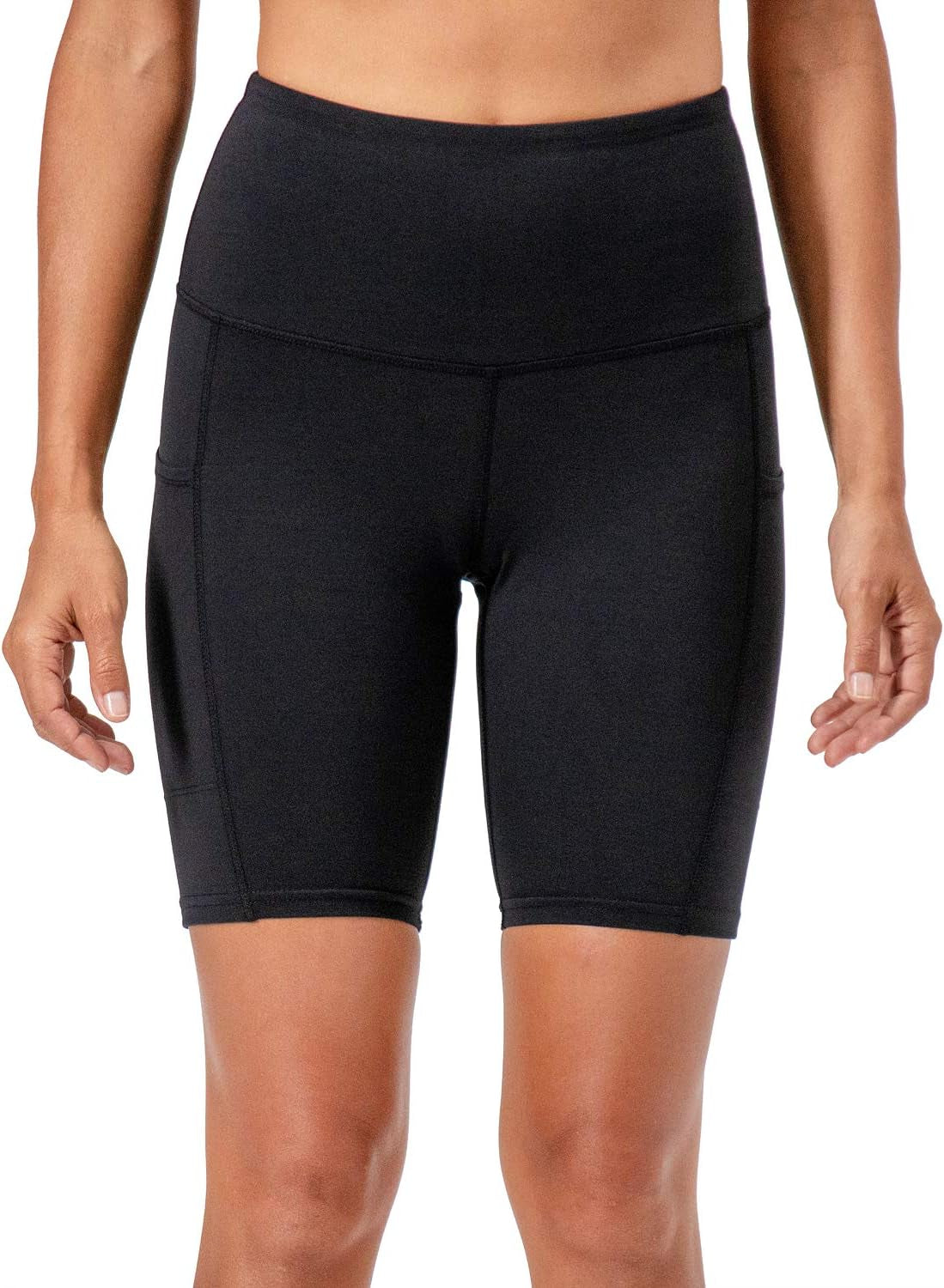 Women's High Waist 2-Pack Yoga and Running Shorts with Side Pockets