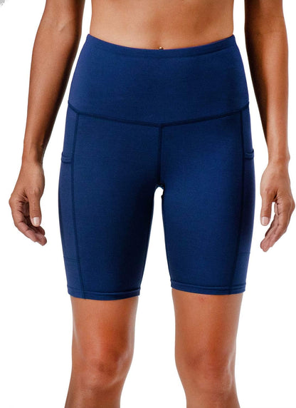 Women's High Waist 2-Pack Yoga and Running Shorts with Side Pockets